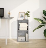 VidaXL Boekenkast 40x30x77 cm bewerkt hout grijs sonoma eikenkleurig