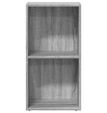 VidaXL Boekenkast 40x30x77 cm bewerkt hout grijs sonoma eikenkleurig