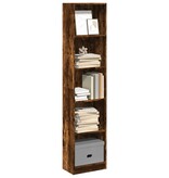 VidaXL Boekenkast 40x24x176 cm bewerkt hout gerookt eikenkleurig