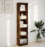 VidaXL Boekenkast 40x24x176 cm bewerkt hout gerookt eikenkleurig