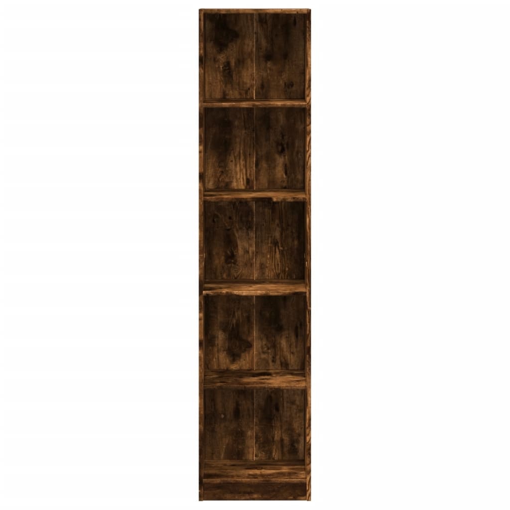VidaXL Boekenkast 40x24x176 cm bewerkt hout gerookt eikenkleurig