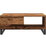 VidaXL Salontafel 90x50x36,5 cm bewerkt hout oud houtkleurig