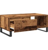 VidaXL Salontafel 90x50x36,5 cm bewerkt hout oud houtkleurig