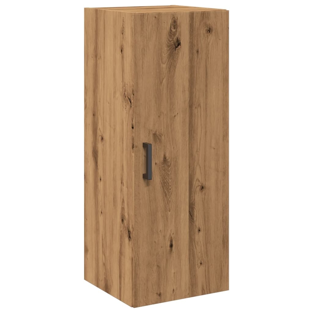 VidaXL Wandkast 34,5x34x90 cm bewerkt hout artisanaal eikenkleur