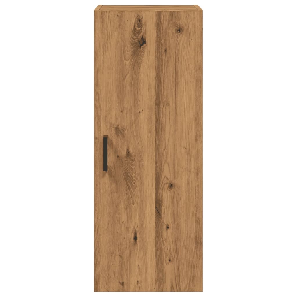 VidaXL Wandkast 34,5x34x90 cm bewerkt hout artisanaal eikenkleur