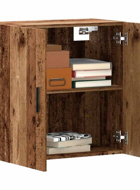VidaXL Wandkast 60x31x60 cm bewerkt hout oud houtkleurig