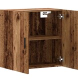 VidaXL Wandkast 60x31x60 cm bewerkt hout oud houtkleurig