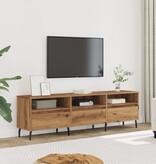 VidaXL Tv-meubel 150x30x44,5 cm bewerkt hout artisanaal eikenkleur