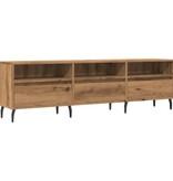 VidaXL Tv-meubel 150x30x44,5 cm bewerkt hout artisanaal eikenkleur