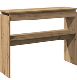 VidaXL Wandtafel 102x30x80 cm bewerkt hout artisanaal eikenkleur