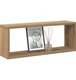 VidaXL Wandschappen kubus 4 st 60x15x23 cm hout artisanaal eiken