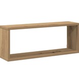 VidaXL Wandschappen kubus 4 st 60x15x23 cm hout artisanaal eiken