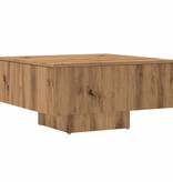 VidaXL Salontafel 60x60x31,5 cm bewerkt hout artisanaal eikenkleur
