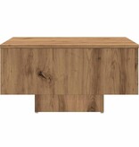 VidaXL Salontafel 60x60x31,5 cm bewerkt hout artisanaal eikenkleur