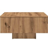 VidaXL Salontafel 60x60x31,5 cm bewerkt hout artisanaal eikenkleur
