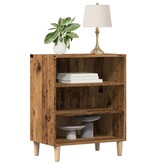 VidaXL Dressoir 57x35x75 cm bewerkt hout oud houtkleurig