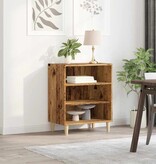 VidaXL Dressoir 57x35x75 cm bewerkt hout oud houtkleurig