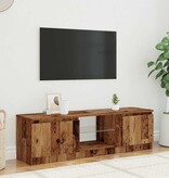 VidaXL Tv-meubel met LED 140x40x35,5 cm bewerkt hout oud houtkleurig