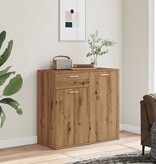 VidaXL Dressoir 80x36x75 cm bewerkt hout artisanaal eikenkleur