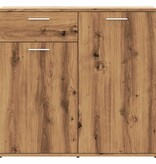 VidaXL Dressoir 80x36x75 cm bewerkt hout artisanaal eikenkleur