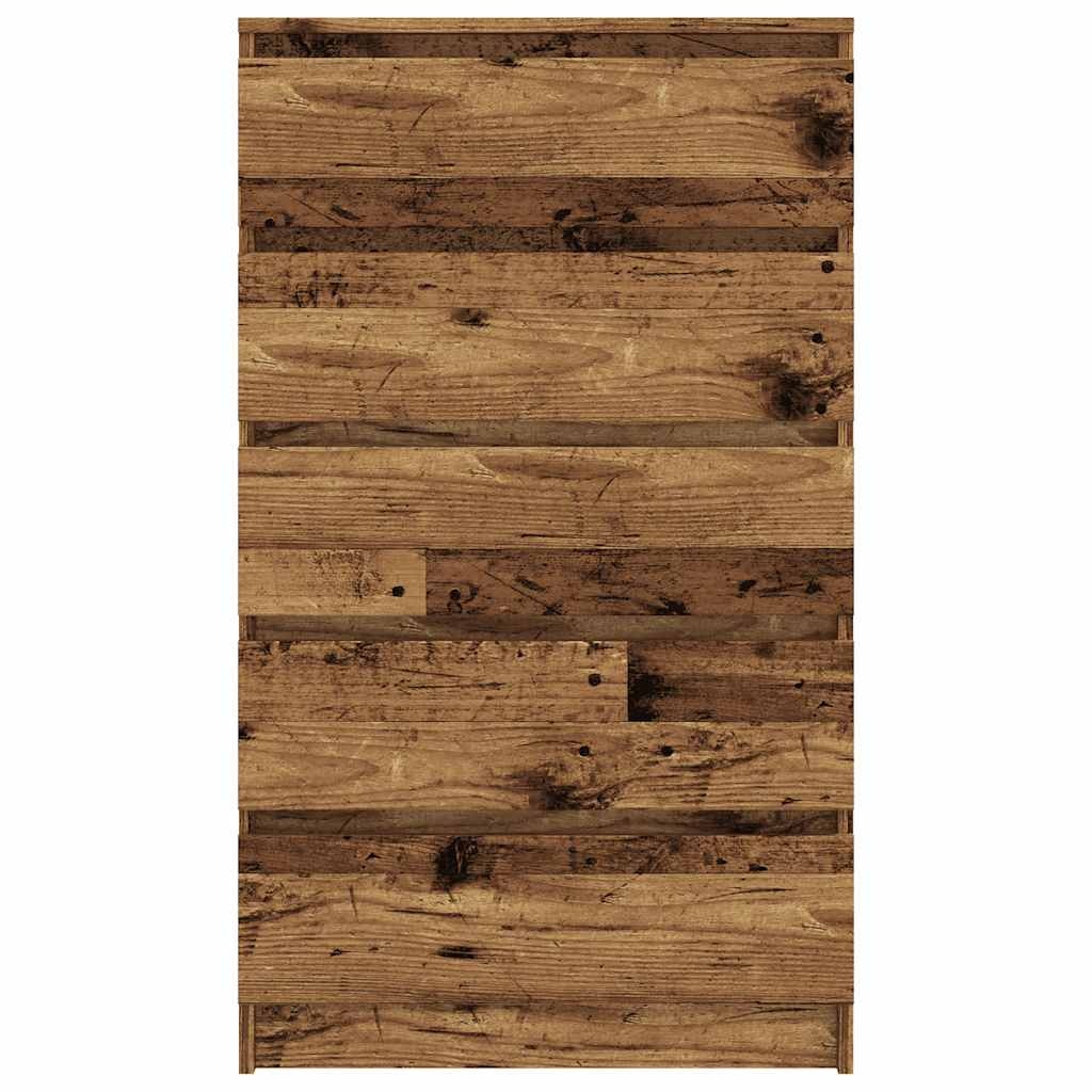 VidaXL Ladekast 60x36x103 cm bewerkt hout oud houtkleurig