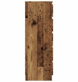 VidaXL Ladekast 60x36x103 cm bewerkt hout oud houtkleurig