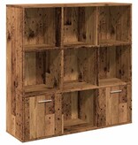 VidaXL Boekenkast 98x29x97,5 cm bewerkt hout oud houtkleurig