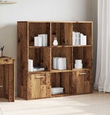 VidaXL Boekenkast 98x29x97,5 cm bewerkt hout oud houtkleurig