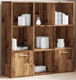 VidaXL Boekenkast 98x29x97,5 cm bewerkt hout oud houtkleurig