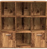 VidaXL Boekenkast 98x29x97,5 cm bewerkt hout oud houtkleurig