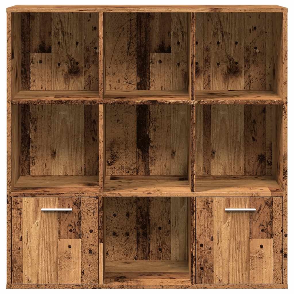 VidaXL Boekenkast 98x29x97,5 cm bewerkt hout oud houtkleurig