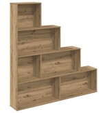 VidaXL Boekenkast 157x24x160 cm bewerkt hout artisanaal eikenkleur