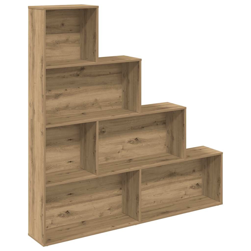 VidaXL Boekenkast 157x24x160 cm bewerkt hout artisanaal eikenkleur