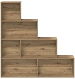 VidaXL Boekenkast 157x24x160 cm bewerkt hout artisanaal eikenkleur