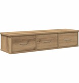 VidaXL Wandkast 88x26x18,5 cm bewerkt hout artisanaal eikenkleur