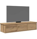 VidaXL Wandkast 88x26x18,5 cm bewerkt hout artisanaal eikenkleur