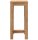 VidaXL Bartafel 51x50x103,5 cm bewerkt hout artisanaal eikenkleurig