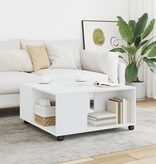 VidaXL Salontafel 80x80x40 cm bewerkt hout wit