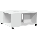 VidaXL Salontafel 80x80x40 cm bewerkt hout wit