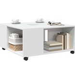 VidaXL Salontafel 80x80x40 cm bewerkt hout wit