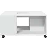 VidaXL Salontafel 80x80x40 cm bewerkt hout wit