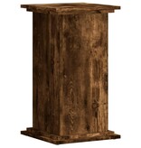 VidaXL Plantenstandaard 33x33x60 cm bewerkt hout gerookt eikenkleurig
