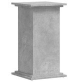 VidaXL Plantenstandaard 33x33x60 cm bewerkt hout betongrijs