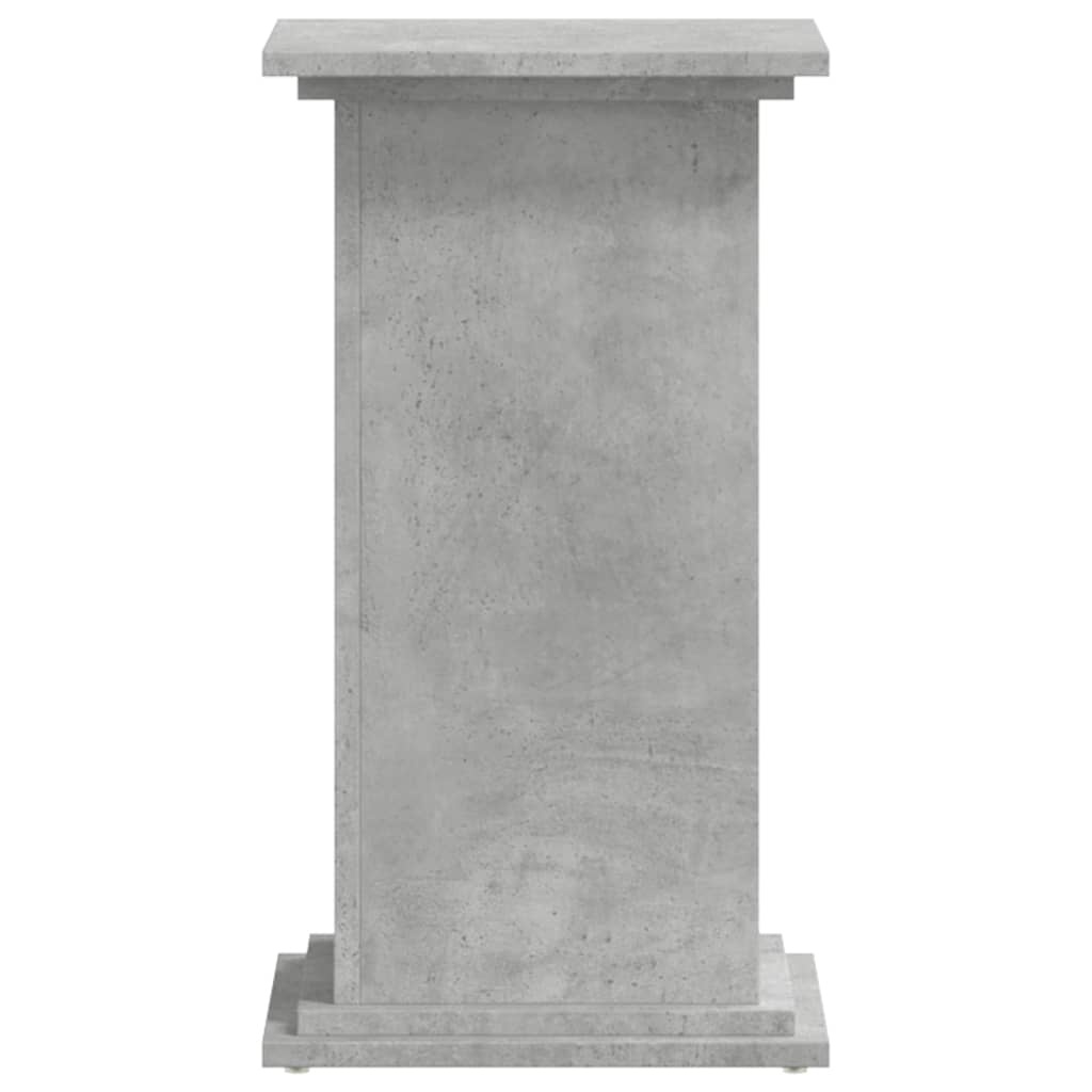 VidaXL Plantenstandaard 33x33x60 cm bewerkt hout betongrijs
