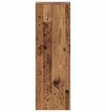VidaXL Plantenstandaard 33x33x100 cm bewerkt hout oud houtkleurig
