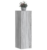 VidaXL Plantenstandaard 33x33x100 cm bewerkt hout grijs sonoma eiken