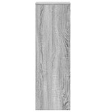 VidaXL Plantenstandaard 33x33x100 cm bewerkt hout grijs sonoma eiken