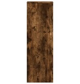 VidaXL Plantenstandaard 33x33x100 cm bewerkt hout gerookt eikenkleurig