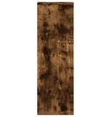 VidaXL Plantenstandaard 33x33x100 cm bewerkt hout gerookt eikenkleurig
