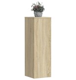 VidaXL Plantenstandaard 33x33x100 cm bewerkt hout sonoma eikenkleurig